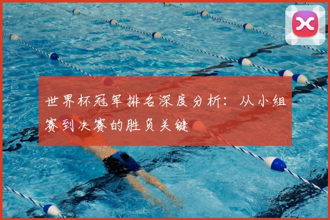 世界杯冠军排名深度分析：从小组赛到决赛的胜负关键